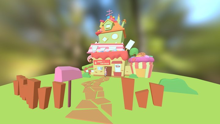 Cake House 3D Model
