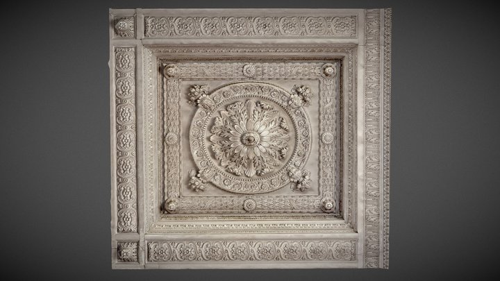 Chateau de Versailles - Ceiling Tile quick scan 3D Model