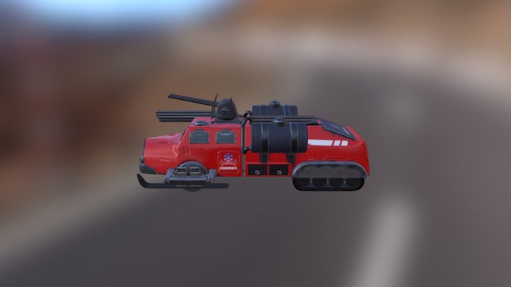 Dieselpunk - Firetruck 3D Model