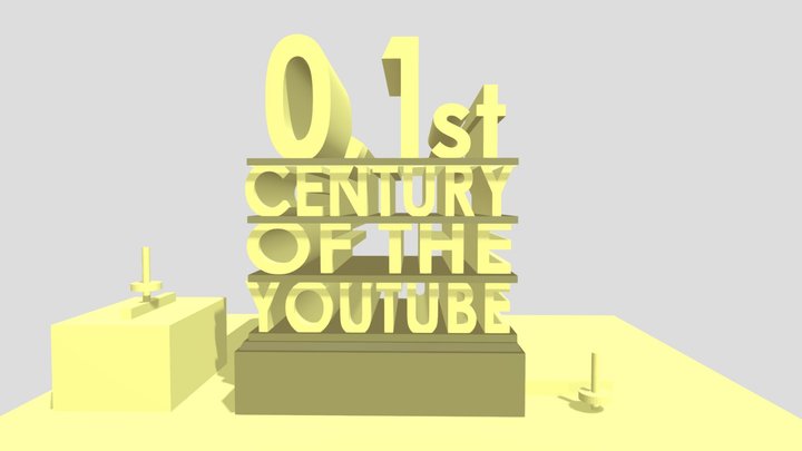 0,1st Century Of The You Tube 3D Model