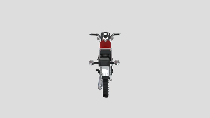 Yamaha RX100 Motorbike 3D Model