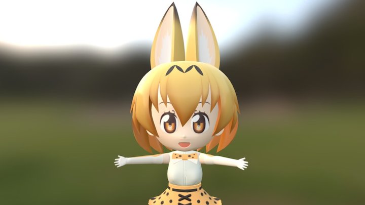 Serval chan (kemono friends) 3D Model