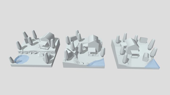 Grandma's house - Blockout 3D Model