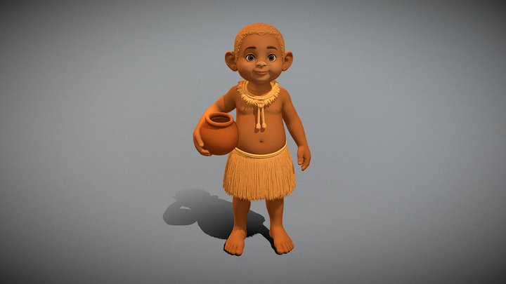 Strawfolk Water Bearer_M – Kostenloses 3D-Modell STL