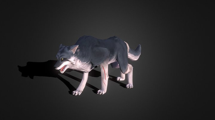 Stilized Wolf 3D Model
