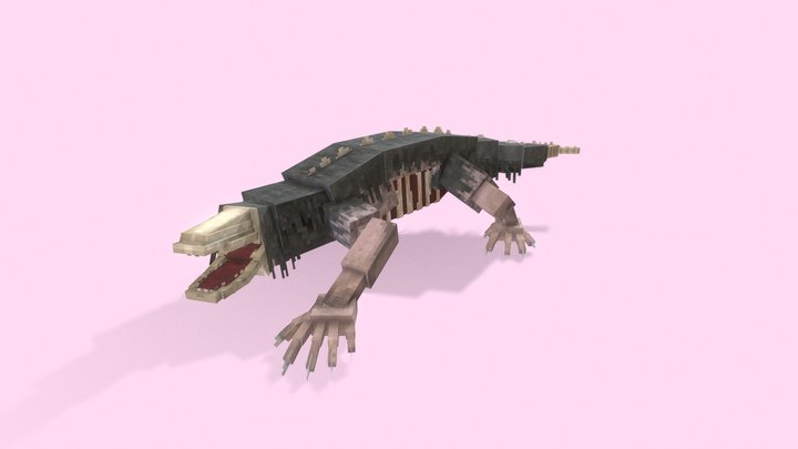 SCP-682 Hard To Kill Reptile 3D Model