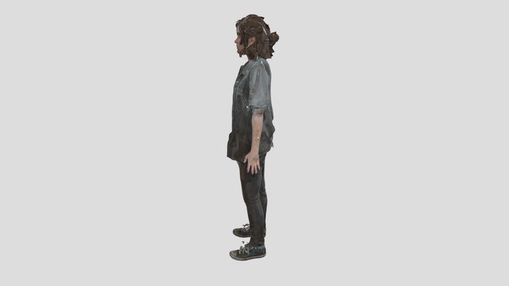 Ellie Face Rig Fix TLOU2 3D Model