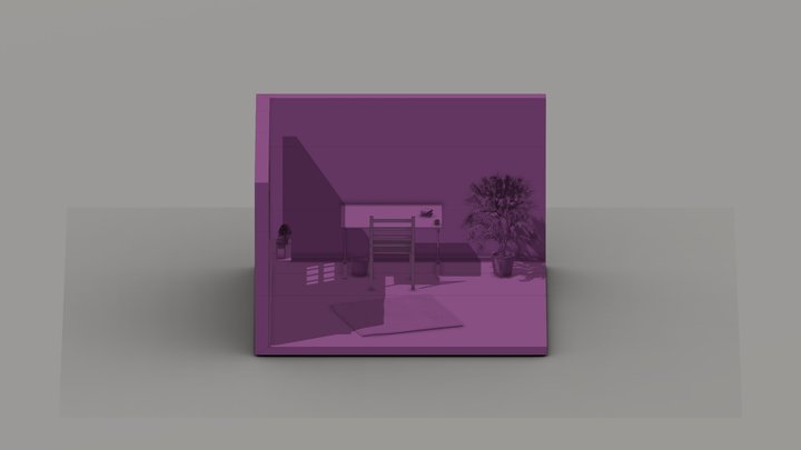 first scene build (bedroom) 3D Model