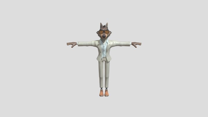 Mr Wolf (The Bad Guys) Without the car thing 3D Model