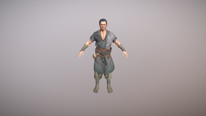 Samurai_Character 3D Model