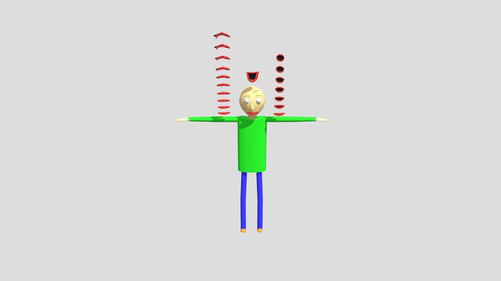 Prisma3D Baldi Mouth 3D Model