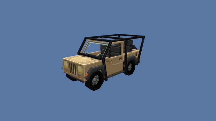 Off-Road Safari Jeep 3D Model