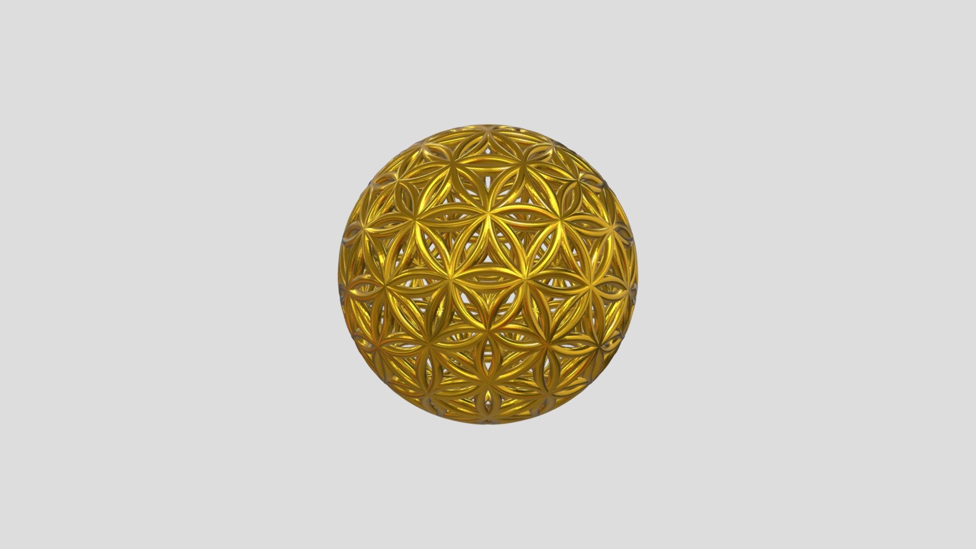 Flower of Life Gold