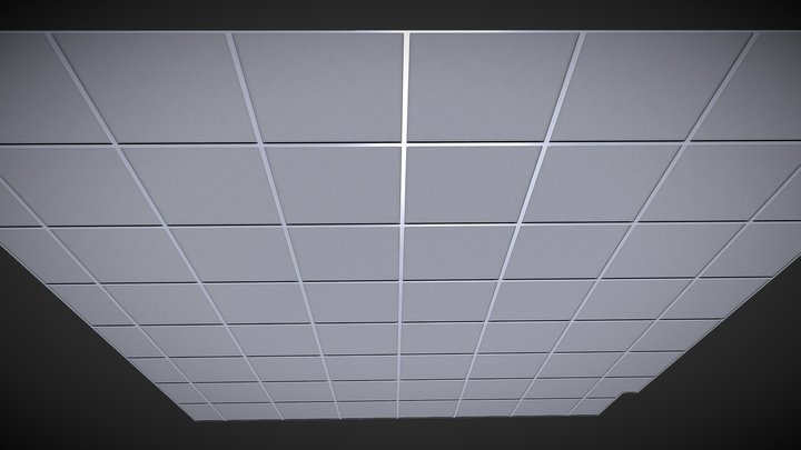 Ceiling Tiled 3D Model