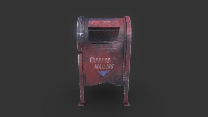 Post Apocalyptic Mailbox 3D Model