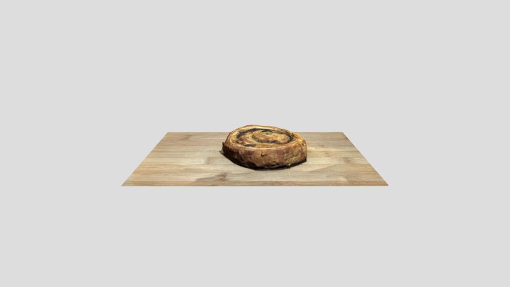 Cinnamon roll / cinnamon bun 3D Model