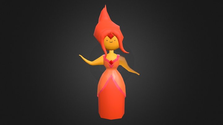 Flame Princess 3D Model