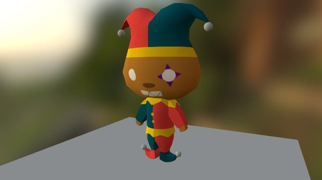 Clown Bear 3D Model
