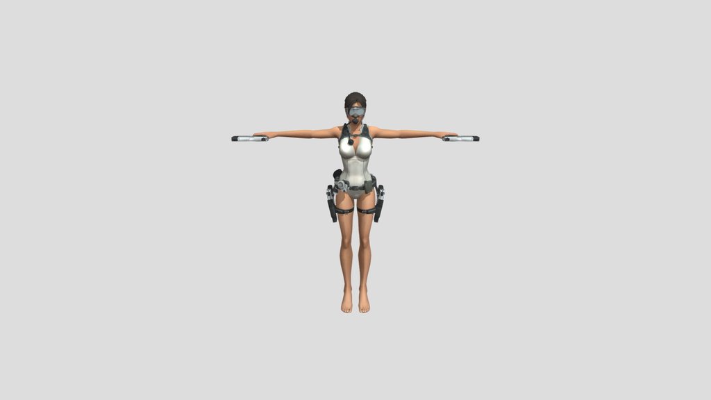 Lara Croft swim gear