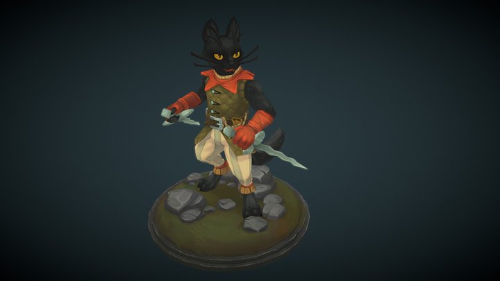 Tabaxi Rogue 3D Model