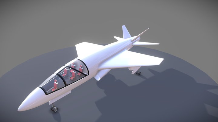 Concept airplane 3D Model