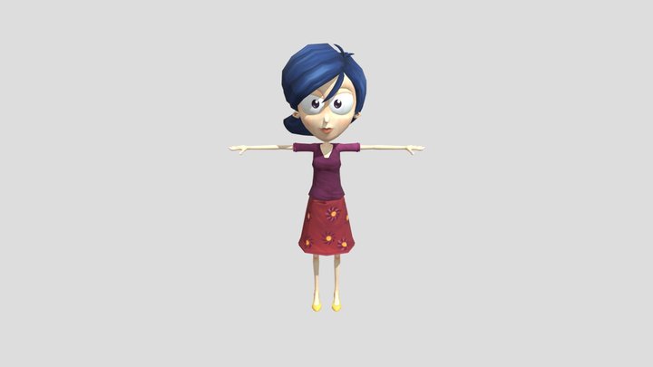 Mobile - Angelo Rules - Crazy Day - Mom 3D Model
