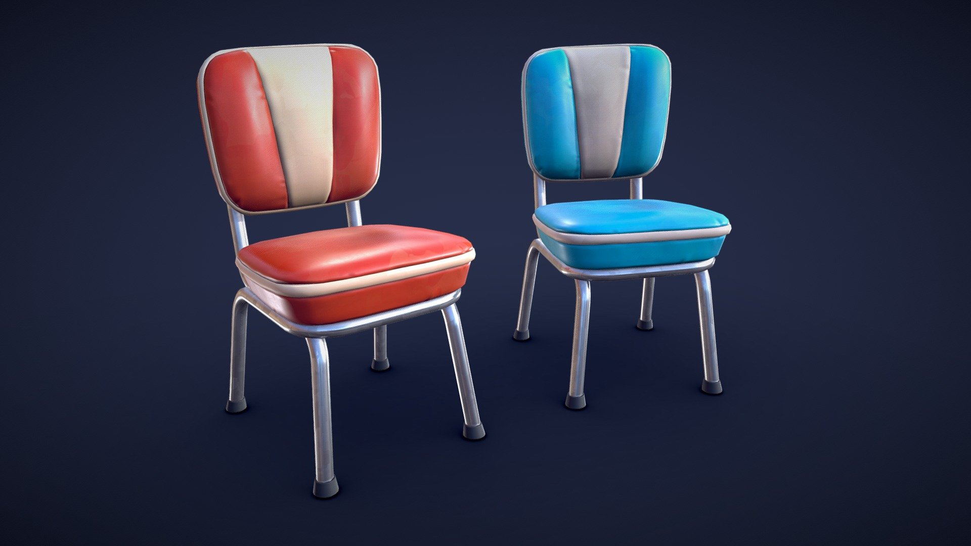 Stylized Diner Chair - Low Poly - Buy Royalty Free 3D model by LarkArt ...