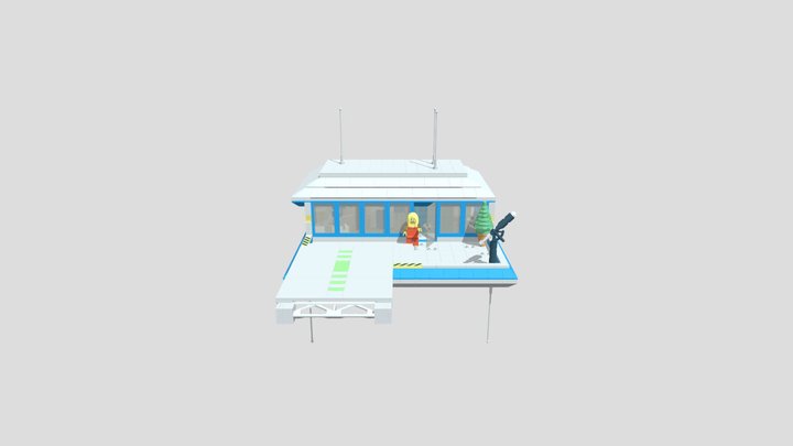 Cloud Outpost B 3D Model