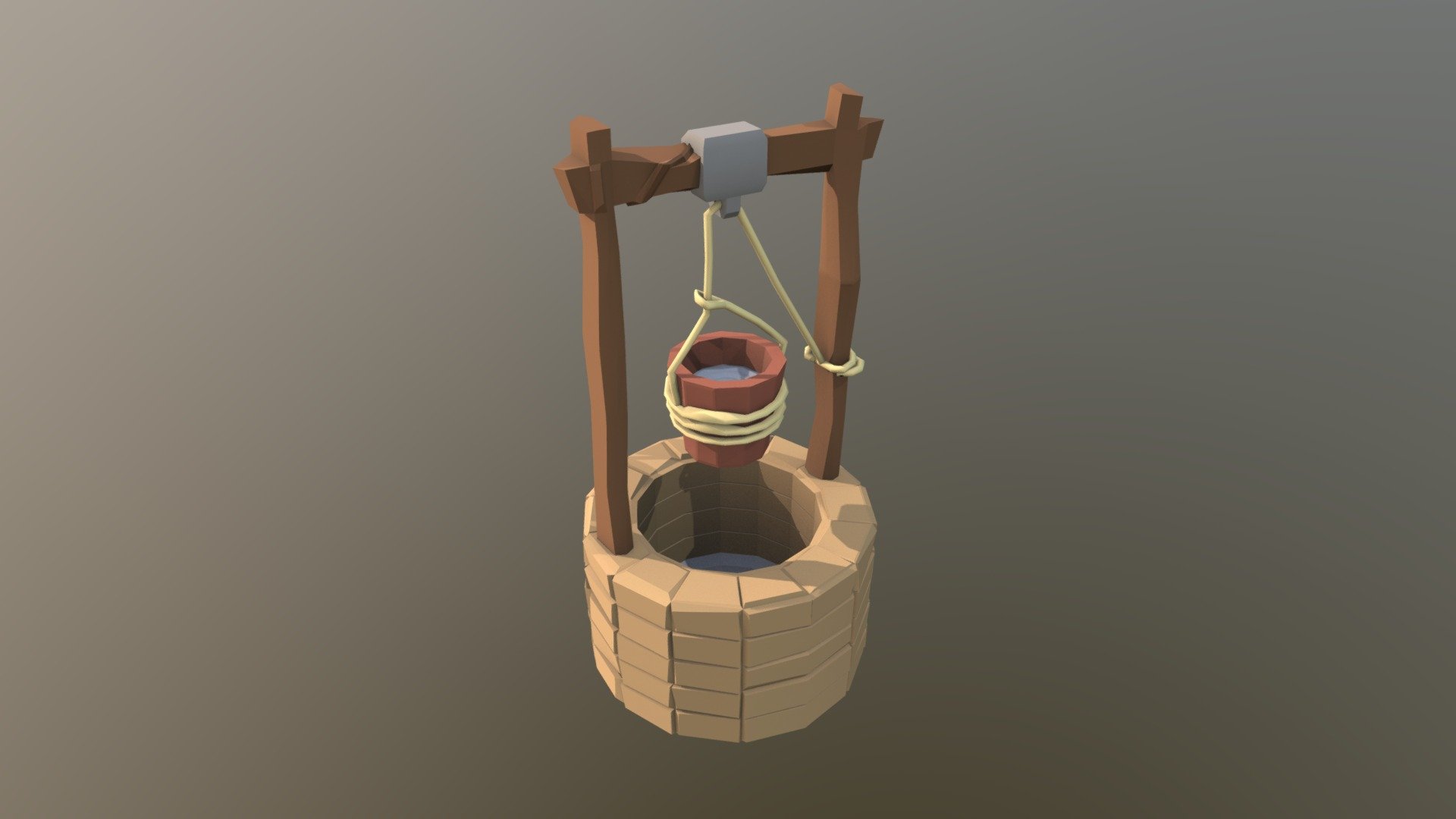 aljibe low poly