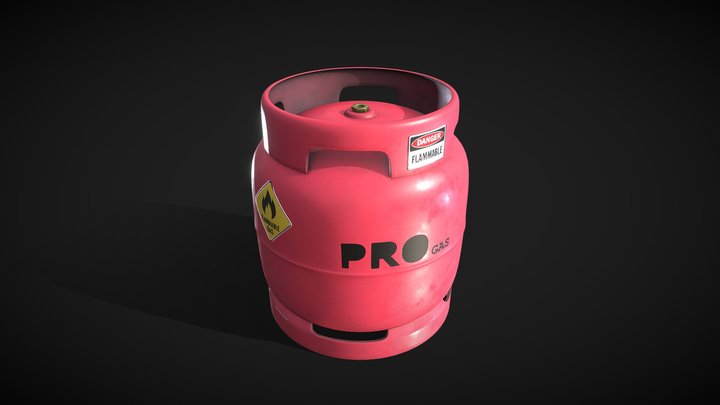 LPG - Gas Cylinder 3D Model