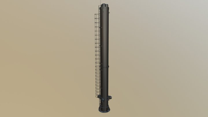 Труба дымовая 17м 3D Model