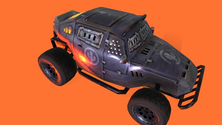 Game Vehicle 3D Model