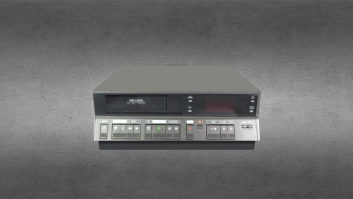 Psx Style Blocky VCR 3D Model