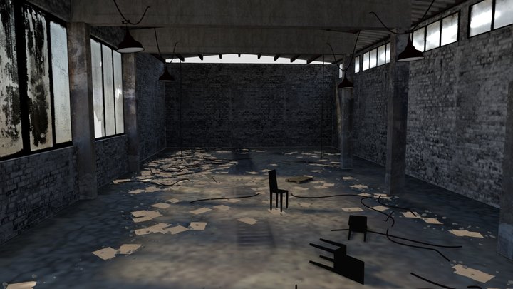 Abandoned_warehouse_-_interior_scene 3D Model