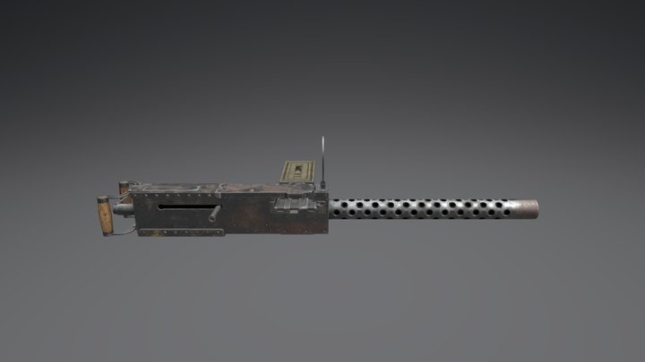 Machine Gun 3D Model