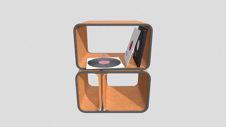Record Table 3D Model