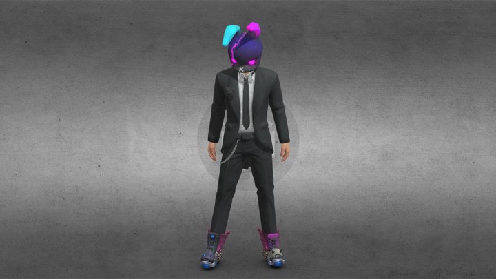 Mr Triple R || Free Fire Character | 3D Modal | 3D Model