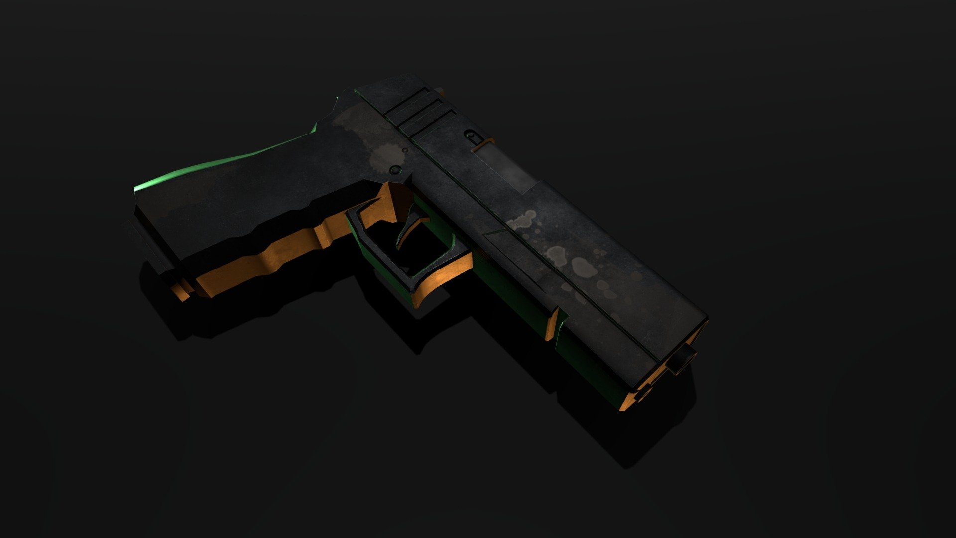 dirty handgun