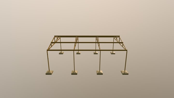 Galpão de Madeira 3D Model