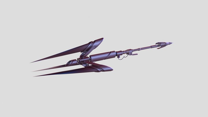 Sci-Fi Spear 3D Model