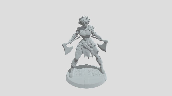 Azure Fury Berserker 3D Model