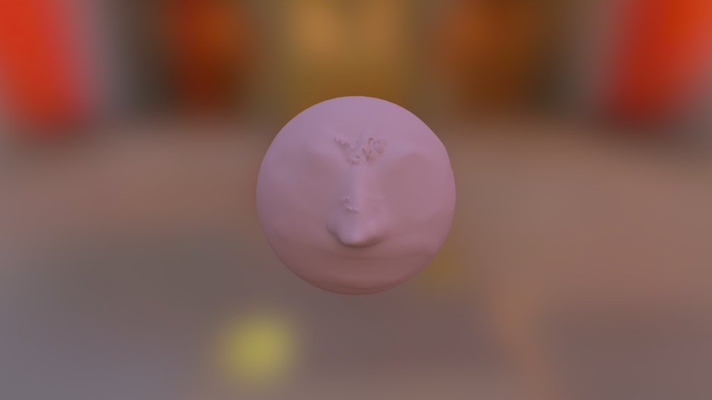 Model of Majora's Mask Moon (Unpainted)