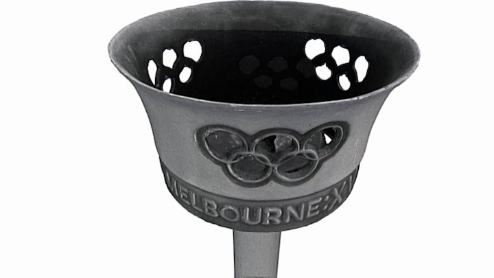 1956 Olympic relay torch 3D Model
