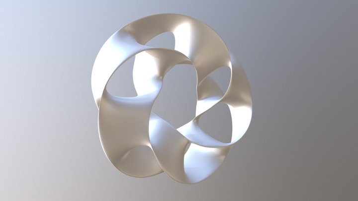 Saddle Surface Ring 3D Model