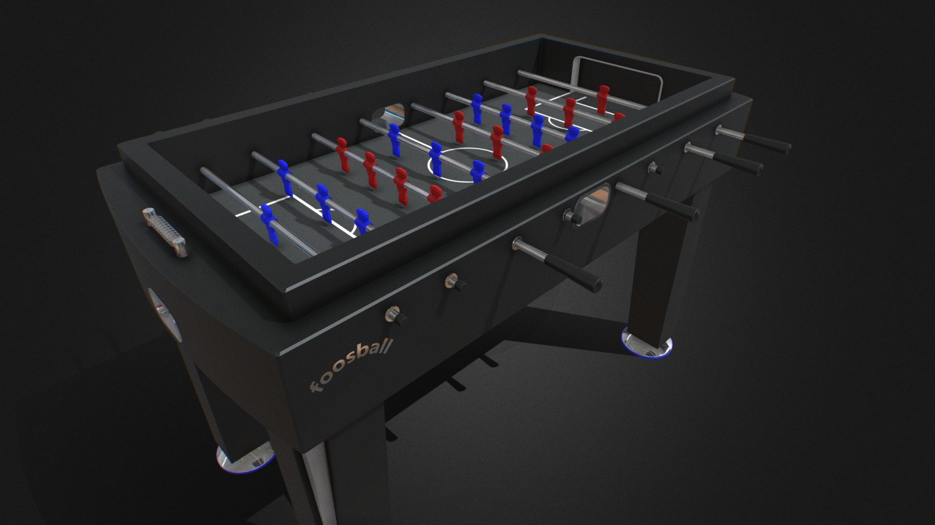 Foosball table Download Free 3D model by 3D Content Online (hknoblauch) [5f70863] Sketchfab