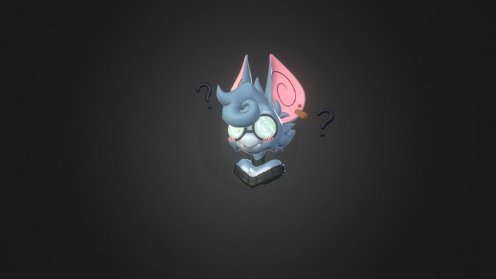 Zubat Glasses Girl 3D Model