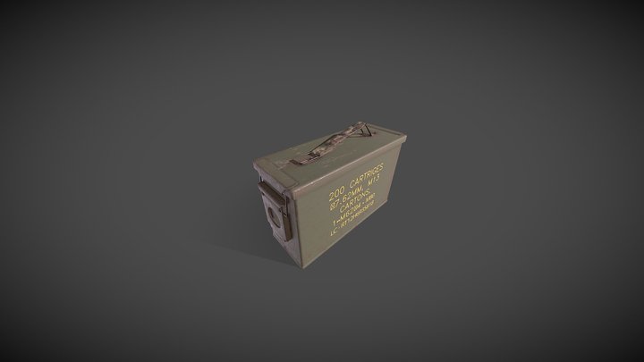 Ammo box 7.62 3D Model