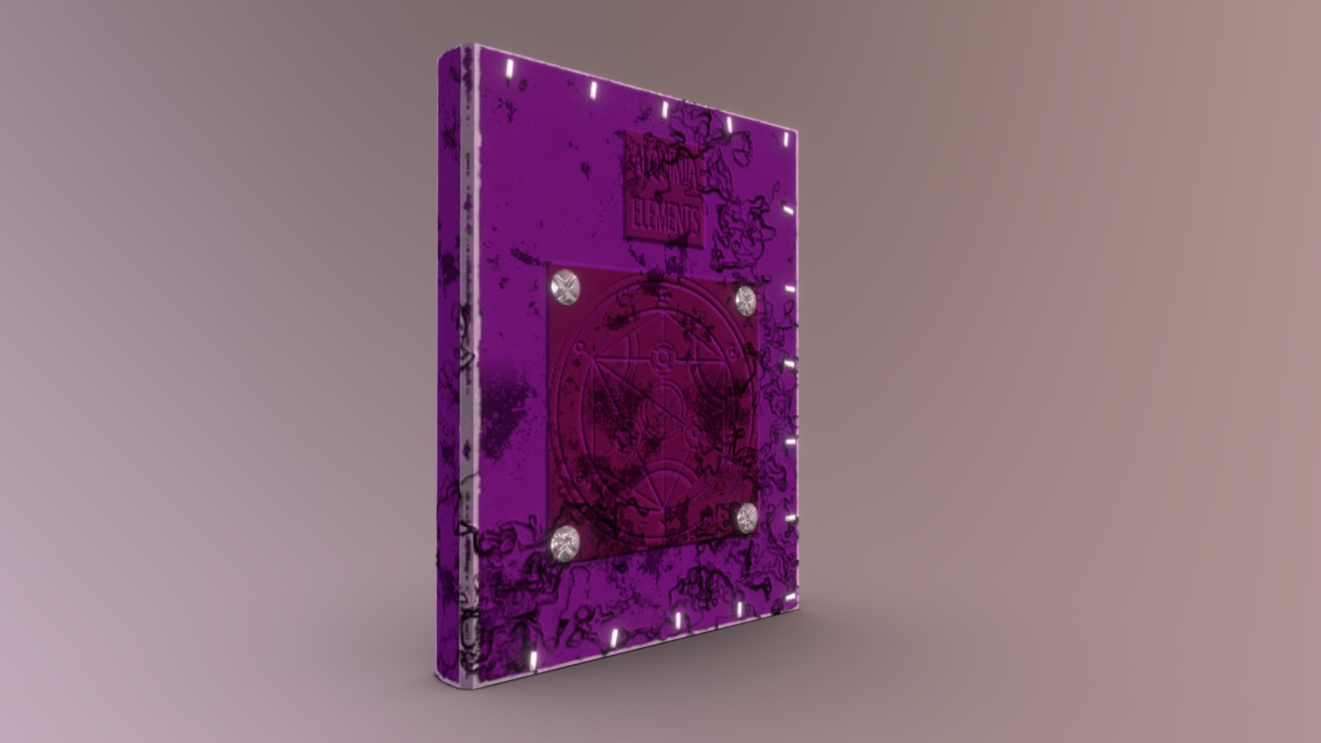 3D model book - This is a 3D model of the book. The 3D model is about a purple box with a purple lid.