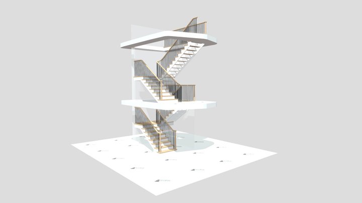 Alpine_Custom_Stairs_1013.1 3D Model