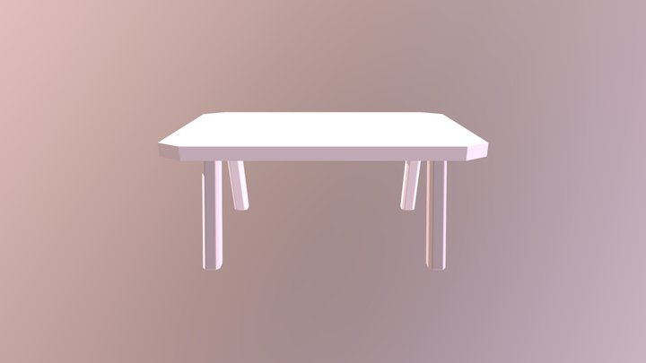3d Modelling Table 3D Model